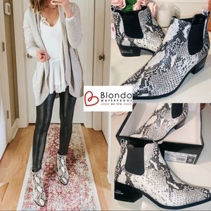 Blondo Emelia Snake Waterproof Chelsea Bootie